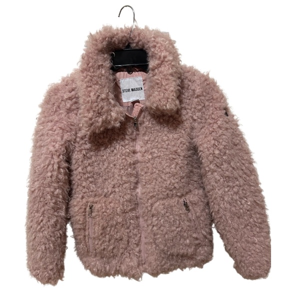Steve Madden Fuzzy Pink Jacket - Picture 1 of 4